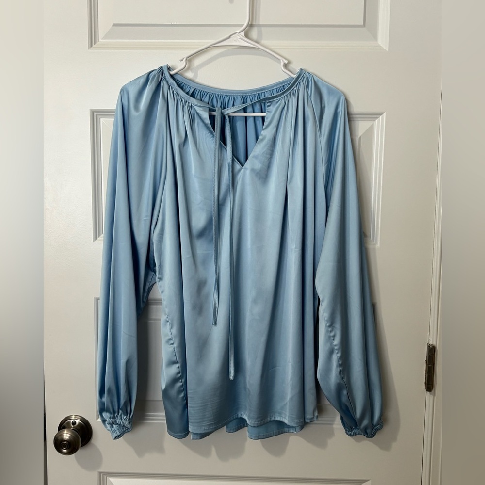 Elegant Blue Women's Top